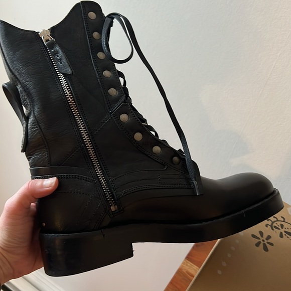 Free People We The Free Jesse Lace Up Boots.  Size 38 / 8. - Picture 9 of 13